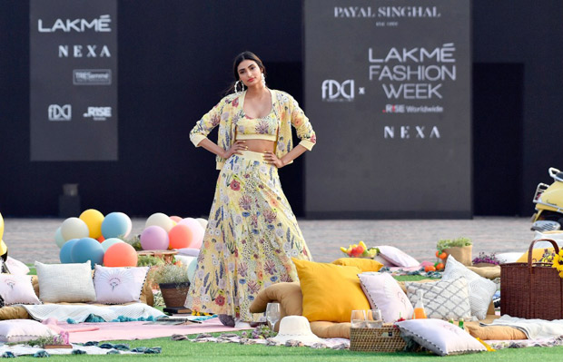 Athiya Shetty brings grace and easygoing charm to Lakme Fashion Week 2021 in Payal Singhal collection