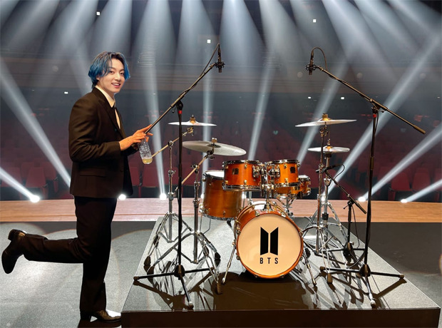 BTS performs 'Dynamite' for MusiCares; Jungkook turns drummer