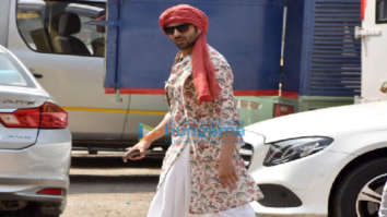 On the sets of the movie Bhool Bhulaiyaa 2