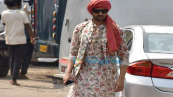 On the sets of the movie Bhool Bhulaiyaa 2