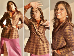 Bhumi Pednekar’s skirt and blazer look is anyone who loves pop hues