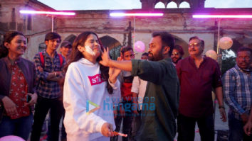 On the sets of the movie Good Luck Jerry