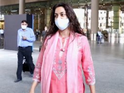 Juhi Chawla spotted at Airport