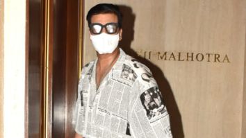 Karan Johar opts for a newspaper print shirt for Manish Malhotra’s house party, gets trolled online