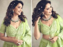 Madhuri Dixit’s embellished green lehenga is perfect for mehendi ceremony this wedding season