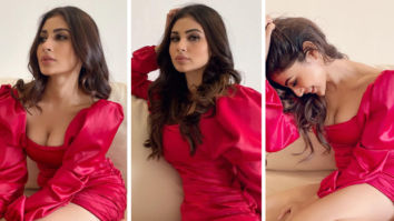 Mouni Roy is all about dopamine dressing in pink satin mini attire