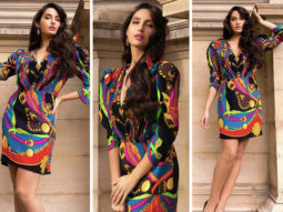 Nora Fatehi’s stunning multicoloured Versace dress is worth Rs. 2.3 lakhs