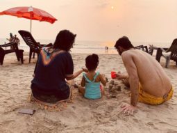 PICTURE PERFECT: Barun Sobti poses with wife and daughter at a beach leaving the fans in awe of them