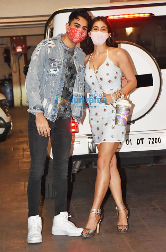 Photos: Birthday boy Ibrahim Ali Khan and sister Sara Ali Khan at Saif Ali Khan’s house in Bandra Photos: Birthday boy Ibrahim Ali Khan and sister Sara Ali Khan at Saif Ali Khan’s house in Bandra