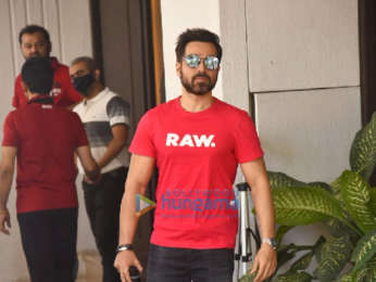 Photos: Emraan Hashmi, Anand Pandit and Rumi Jaffery snapped outside Anand Pandit's office in Juhu
