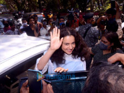 Photos: Kangana Ranaut spotted at a dubbing studio in Bandra
