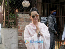 Photos: Kangana Ranaut spotted at dubbing studio in Bandra