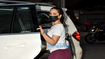 Photos: Kim Sharma and Sanya Malhotra snapped at Siddharth Roy Kapur’s office in Khar