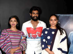 Photos: Rana Daggubati, Shriya Pilgaonkar and Zoya Hussain snapped at Haathi Mere Saathi promotions in Mumbai