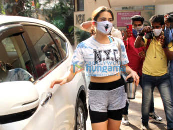 Photos: Sara Ali Khan snapped at the gym in Santacruz