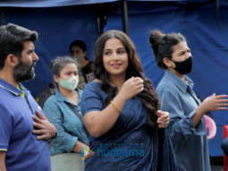 Photos: Vidya Balan snapped at Filmcity