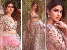 Pranutan Bahl’s dreamy traditional beige embroidered lehenga worth Rs. 97,900 is ideal for wedding season