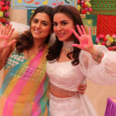 Ridhi Dogra of The Married Woman graces the sets of Kundali Bhagya and Kumkum Bhagya