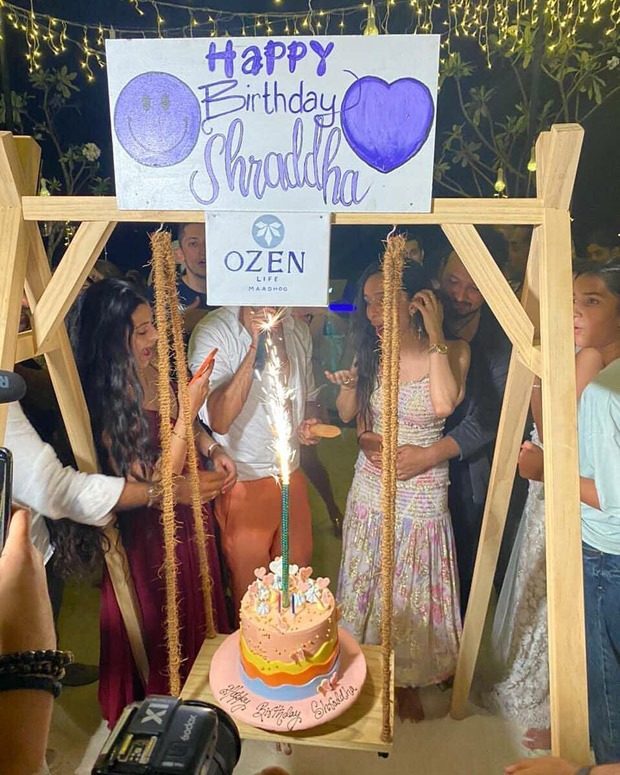 Rohan Shrestha hugs Shraddha Kapoor as she rings in her birthday in Maldives, watch video Rohan Shrestha hugs Shraddha Kapoor as she rings in her birthday in Maldives, watch video