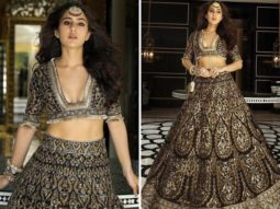 Sara Ali Khan is enigmatic and elusive in black and gold embellished lehenga from Manish Malhotra’s mystique Nooraniyat collection