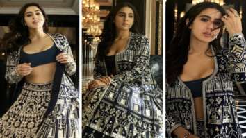 Sara Ali Khan is paradisal dream engulfed in blue and silver heavily embroidered lehenga from Manish Malhotra’s Nooraniyat collection