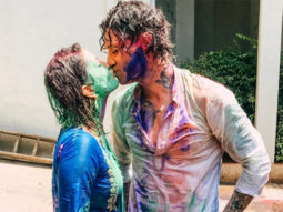 Sunny Leone and Daniel Weber share a colourful kiss and celebrate Holi with their kids