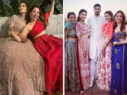Tamannaah Bhatia makes us swoon in red and blue lehengas at her friend’s wedding