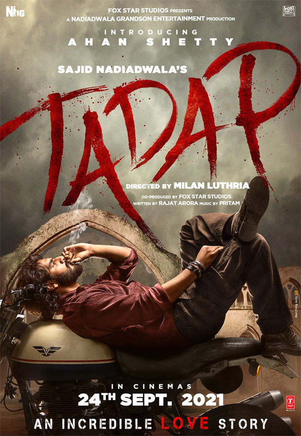 Akshay Kumar introduces 'angry young man' Ahan Shetty in the solo poster of Tadap
