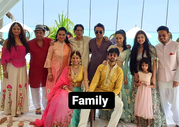 INSIDE PICTURES: Shraddha Kapoor strikes a pose with family and rumoured boyfriend Rohan Shreshta at cousin Priyanka Sharma's haldi ceremony 
