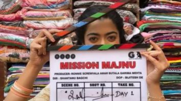 Rashmika Mandanna gives the clap as she begins shooting for her Bollywood debut film, Mission Majnu