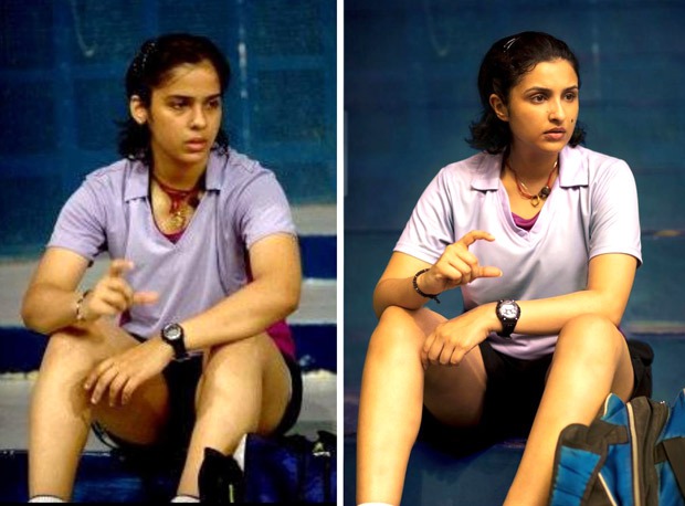 The resemblance between Saina Nehwal and Parineeti Chopra in this still from Saina is uncanny