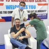 Sanjay Dutt gets first dose of COVID-19 vaccine, shares picture 