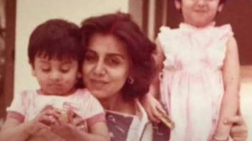 Ranbir Kapoor is focussed on a ladoo in this throwback Holi picture with mother Neetu Kapoor and sister Riddhima