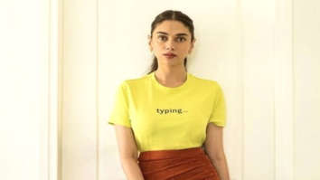 Aditi Rao Hydari shows how to colour block with basic t-shirt and quirky chic skirt