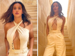 Aisha Sharma goes bold this summer in sultry keyhole cutout white jumpsuit