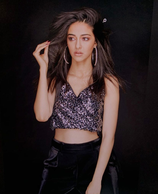 Ananay Panday sparkles in shimmery top and black shorts