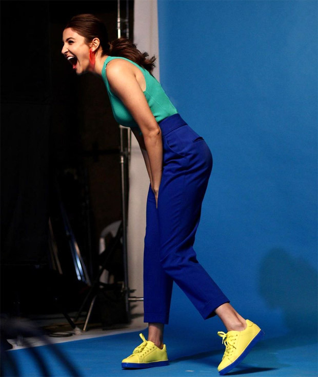 Anushka Sharma is all about colour blocking with minimalistic approach in this happy picture