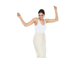 Deepika Padukone pairs white tank top with sweatpants and shows monotone looks are always trendy