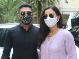 Gauahar Khan and Zaid Darbar spotted at Lokhandwala in Andheri