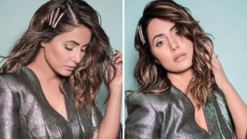 Hina Khan is all about glam in metallic co-ord set