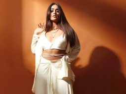 Ileana D’Cruz joins the midriff flossing trend with her all-white look for The Big Bull promotions