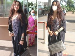 Janhvi Kapoor steps out in plunging neckline printed jumpsuit and black shrug