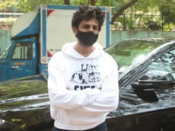 Kartik Aaryan spotted at dubbing studio in Andheri