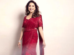Madhuri Dixit is epitome of elegance in the red sequin saree