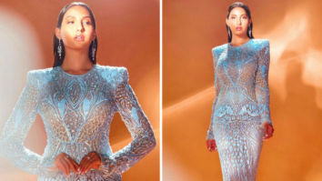 Nora Fatehi is a sight to behold in Naeem Khan sparkly bodycon gown