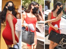 Nora Fatehi pairs red bodycon dress with Louis Vuitton bag worth Rs. 2.32 lakhs