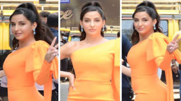 Nora Fatehi’s orange one-shoulder midi bodycon dress will spruce up your summer closet Nora Fatehi’s orange one-shoulder midi bodycon dress will spruce up your summer closet