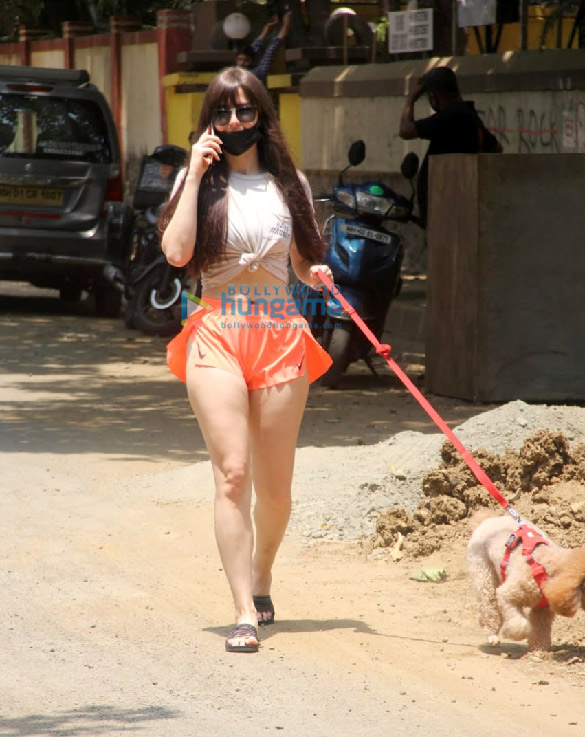 Photos: Giorgia Andriani spotted outside her house in Bandra Photos: Giorgia Andriani spotted outside her house in Bandra
