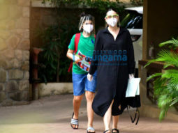 Photos: Inaaya Naumi Kemmu and Karisma Kapoor with son spotted at Kareena Kapoor Khan’s house