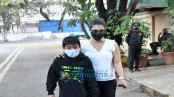 Photos: Kajol snapped with her son in Juhu